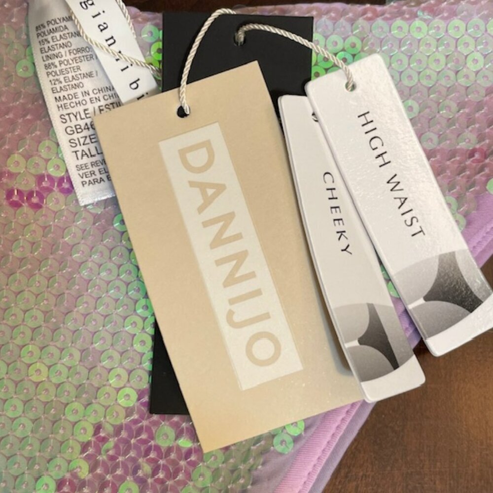 Dannijo X Dillard's Sequin High Cut Bikini Bottom Ombre Multi New Nwt Small — image 3 of 4
